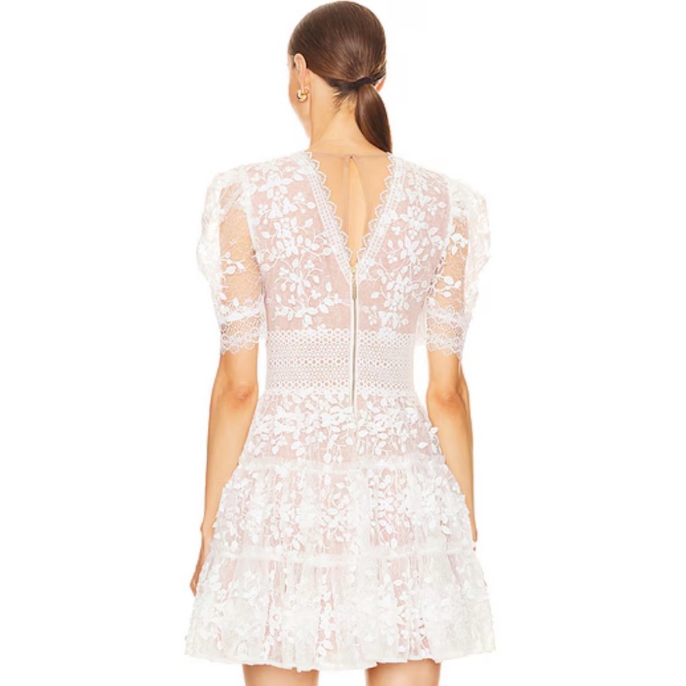 Elegant Lace White Dress